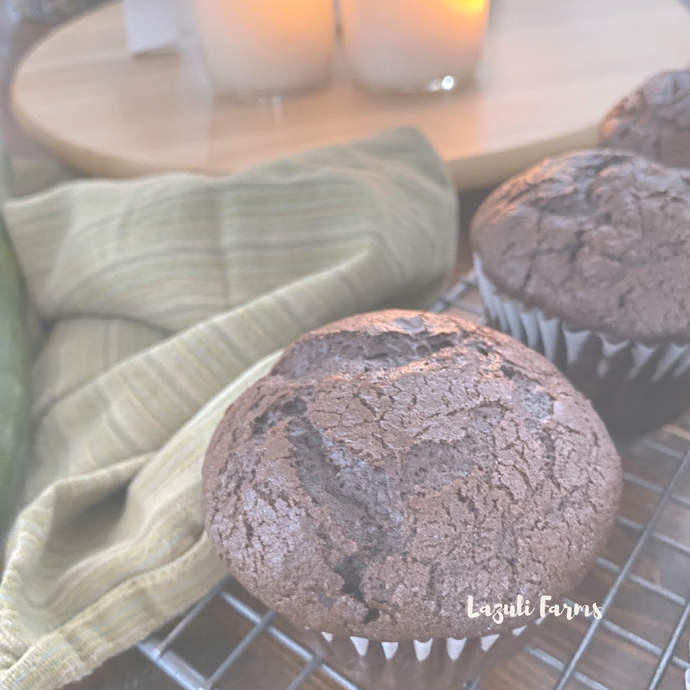 Zucchini Chocolate Muffins {Mayonnaise Chocolate Cake Adaptation}