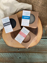 Load image into Gallery viewer, Handmade Lard Soap Gift Set | Favorites Collection:  Charcoal Soap Bar + Exfoliating Farmer/Gardener Soap Bar + Filthy Pig Soap Bar