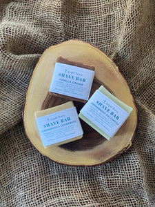 Shave Solid Soap Bar with Vanilla & Ginger | For a Smoother Shave | All-Natural Solid Shave Soap Bar