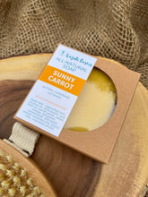Load image into Gallery viewer, Carrot Soap Bar | Soap of the Month August 2025 | Natural Gentle Lard Soap Bar | Face and Body Soap