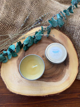 Load image into Gallery viewer, Natural Handmade Beeswax Candle Tin | Orchard Stroll - Bergamot, orange, and Cedarwood | Beeswax + Essential Oils | Chemical Free