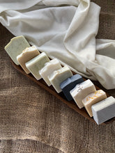 Load image into Gallery viewer, Gardener or Farmer or Welder Soap | Natural Lard Soap Bar | Pumice & Colloidal Oatmeal | Mint + Eucalyptus + Tea Tree + Lavender