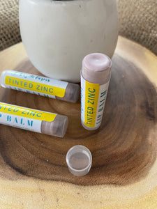 Tinted Zinc Lip Balm with SPF 15 Protection | Zinc + Tallow + Beeswax | Natural Lip Moisturizer