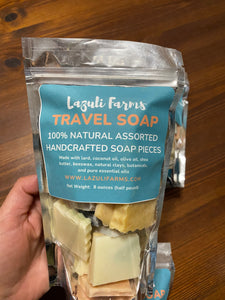 Travel Soap Pouch - 1/2 pound bag | All-Natural | Lazuli Farms