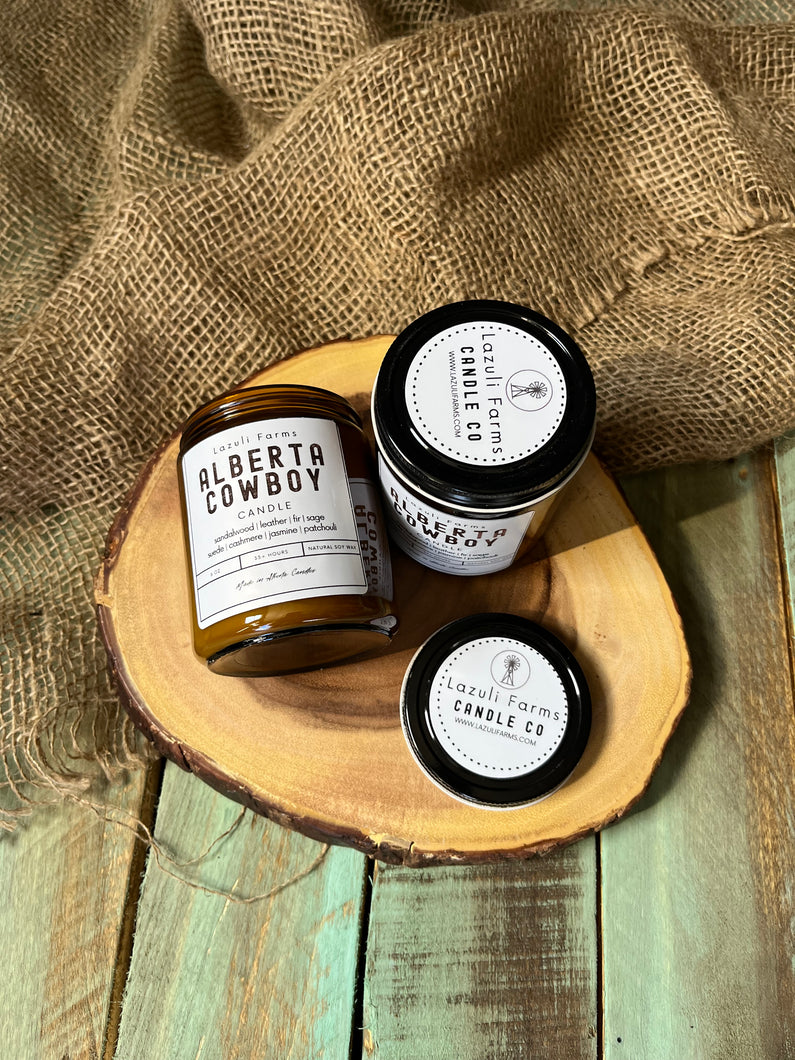 Alberta Cowboy Candle | Natural Soy Wax Candle