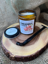 Load image into Gallery viewer, Pomegranate Cider Candle | Fall Collection | Natural Soy Wax Candle | Pomegranate Apple Cinnamon Spice