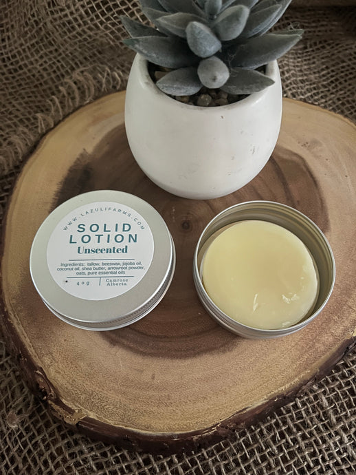 Solid Lotion Bar | Unscented