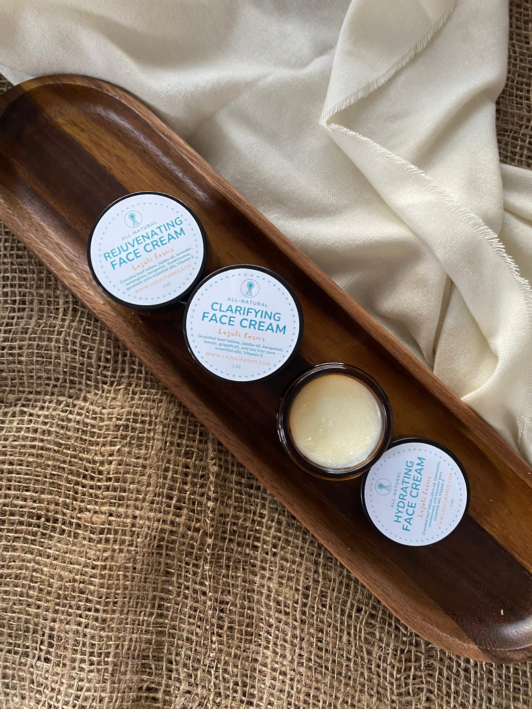 Hydrating Face Cream | For Dry or Sensitive Skin | Tallow with Chamomile, Sandalwood, and Lavender | Tallow for Face