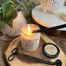 Load image into Gallery viewer, Frosted Forest Candle | Natural Soy Wax Candle | Winter Collection | eucalyptus peppermint juniper currant pine