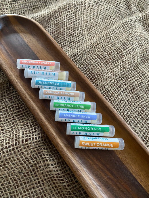 Lip Balm Gift Set - Set of 10 | Shea butter + Tallow + Beeswax | Natural Lip Moisturizer