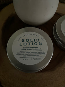 Solid Lotion Bar |  Lemon Meringue | Vanilla Lemon Cedarwood
