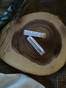 Cocoa-Mint Lip Balm | Cocoa Butter + Tallow + Beeswax + Peppermint + Chamomile | Natural Lip Moisturizer