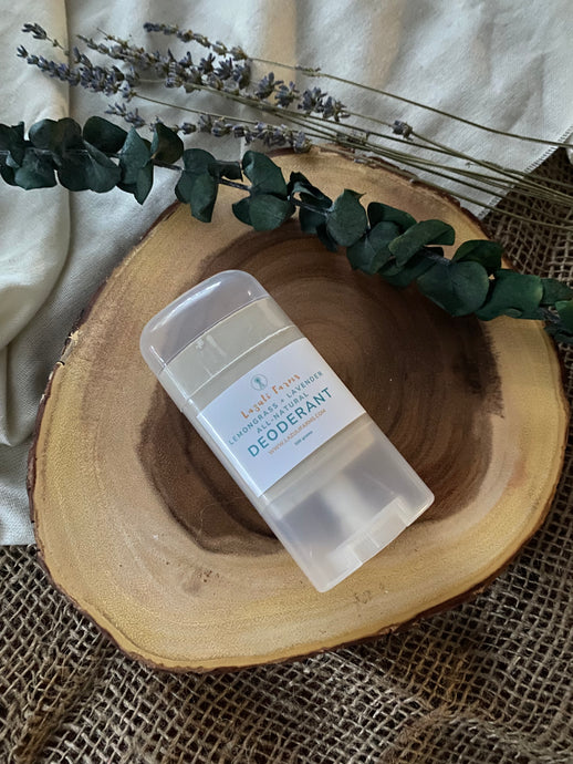 Tallow Deodorant All Natural | Lemongrass and Lavender | With Arrowroot + Zinc + essential oils + beeswax | Baking Soda Free