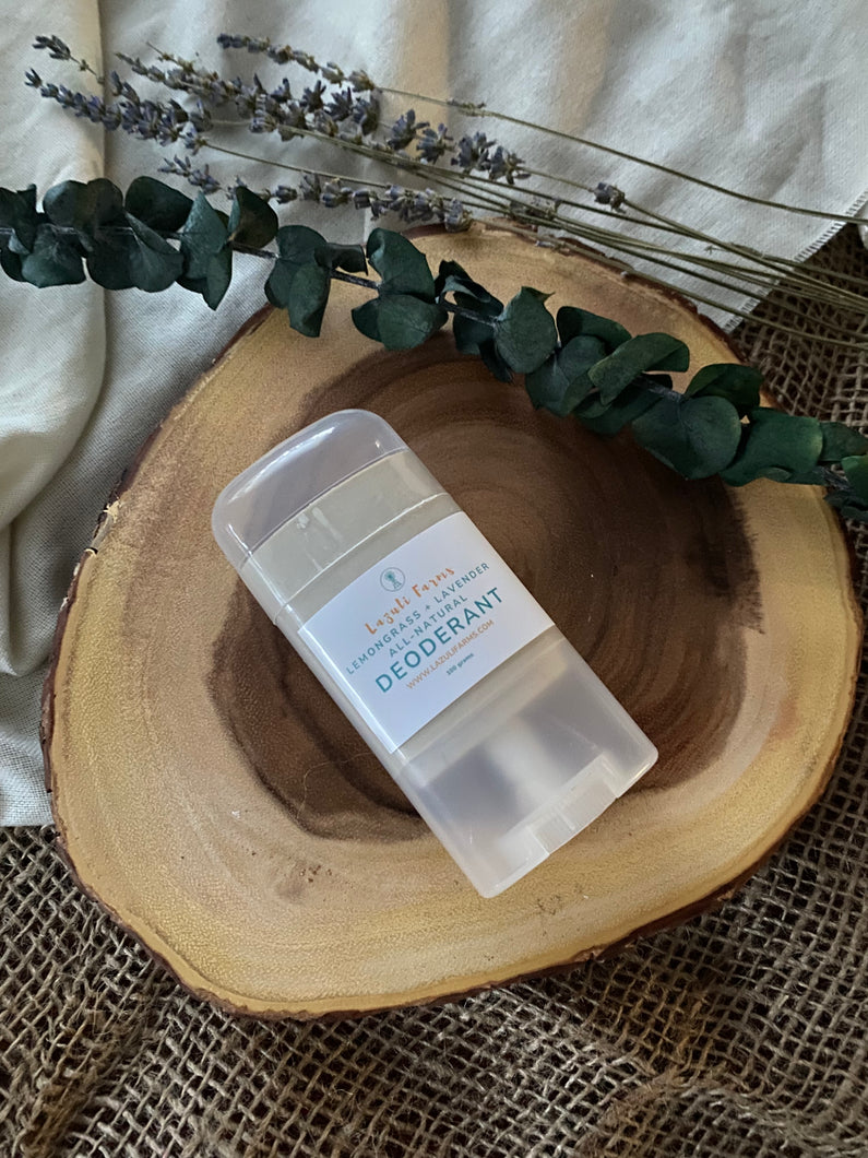 Tallow Deodorant All Natural | Lemongrass and Lavender | With Arrowroot + Zinc + essential oils + beeswax | Baking Soda Free