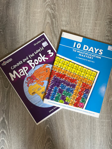 Map Book 3 and Multiplication Mastery Workbooks