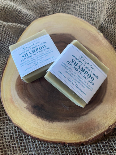 Shampoo Bar for Fine or Oily Hair | Rosemary, Nettle, and Mint for Volume & Oil Control | All-Natural Shampoo Bar