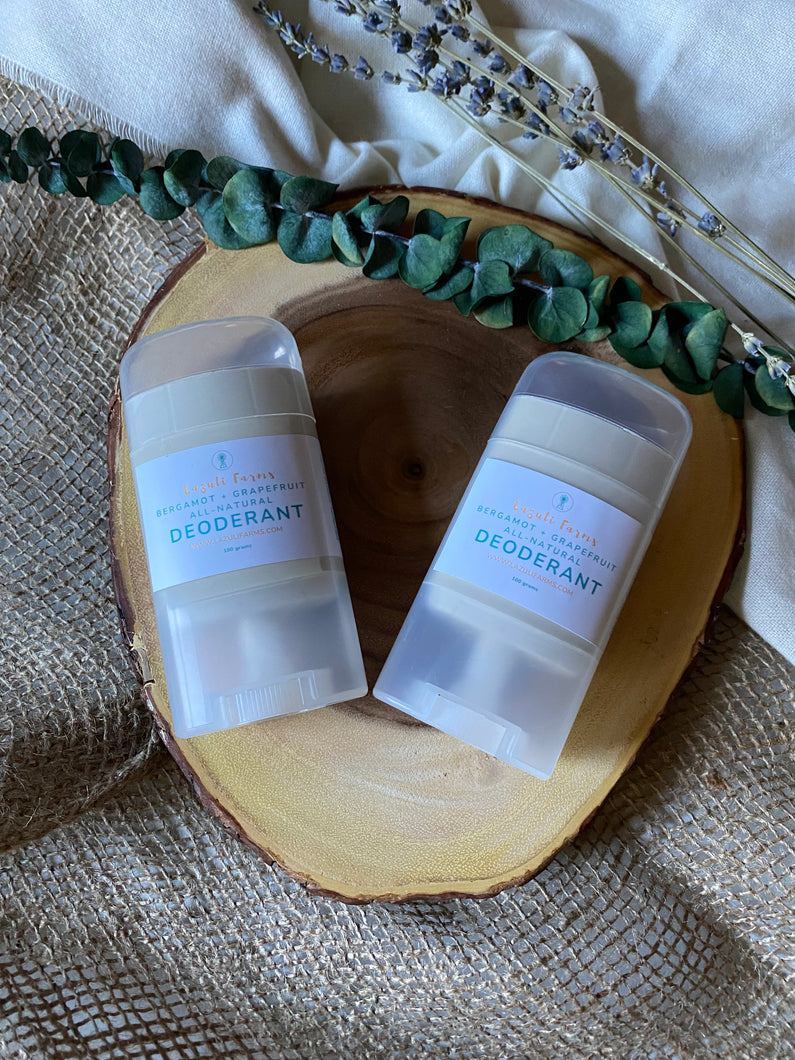 Tallow Deodorant | Bergamot & Grapefruit | With Arrowroot + Zinc + essential oils + beeswax | Baking Soda Free