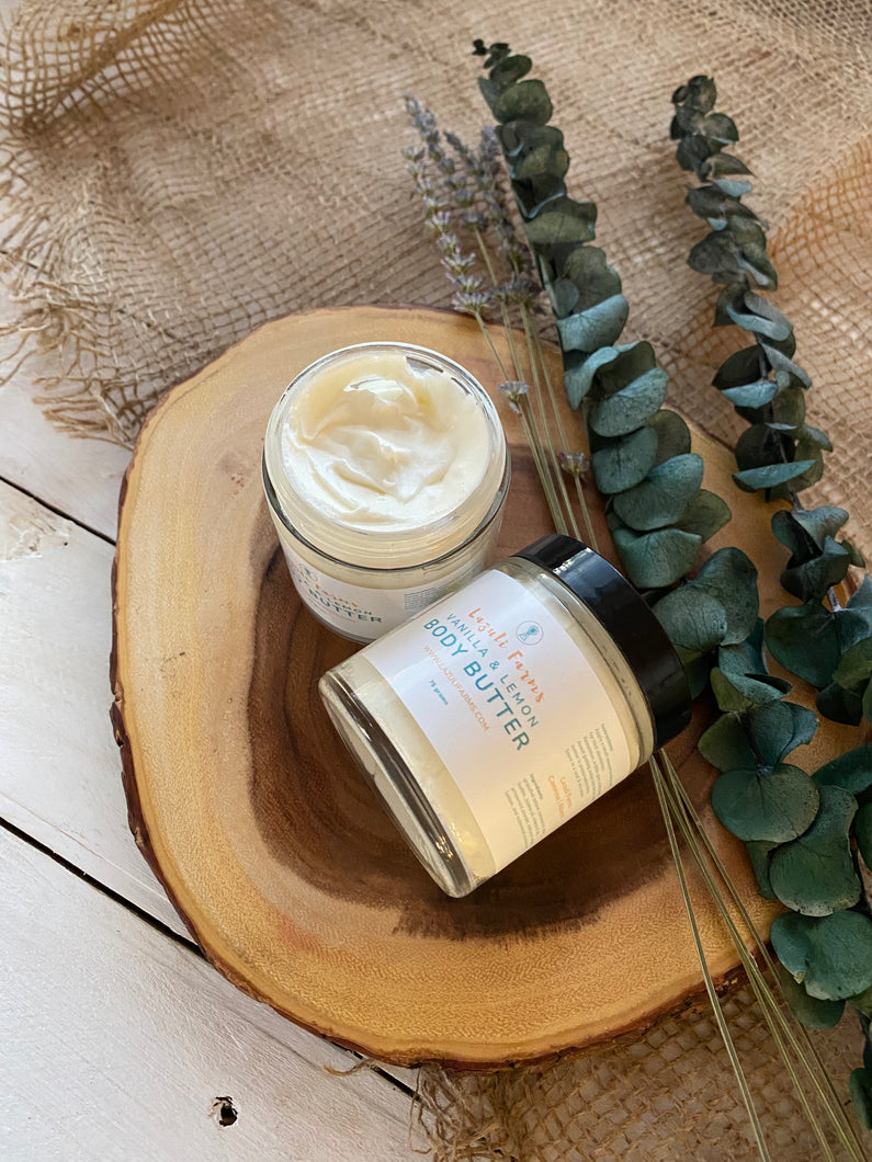 Tallow Body Butter | Vanilla & Lemon | Whipped Tallow Balm Cream | All-Natural Daily Moisturizer