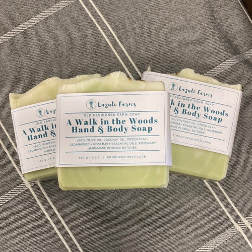 A WALK IN THE WOODS Soap | All-Natural | Lazuli Farms