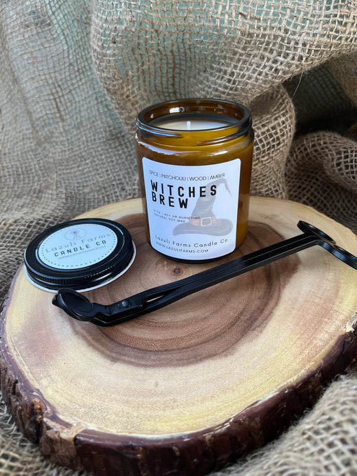 Witches Brew Candle | Fall Collection | Natural Soy Wax Candle | Patchouli Cinnamon Amber Balsam Cedarwood
