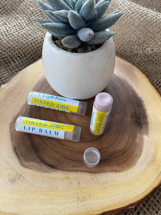 Tinted Zinc Lip Balm with SPF 15 Protection | Zinc + Tallow + Beeswax | Natural Lip Moisturizer