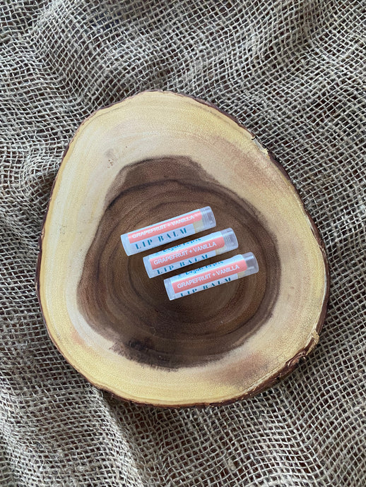 Vanilla & Grapefruit Lip Balm  | Shea Butter + Tallow + Beeswax | Natural Lip Moisturizer