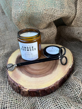 Load image into Gallery viewer, Amber Oakmoss Candle | Natural Soy Wax Candle | Moss Sage Oak Amber Musk Tonka Lavender Citrus