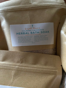 CALMING LAVENDER | Herbal Bath Soak | All-Natural | Lazuli Farms