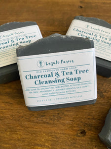 Cleansing Charcoal & Tea Tree Soap | Lazuli Farms