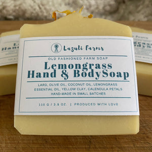 LEMONGRASS Soap | Lazuli Farms